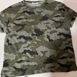 zara camo tee shirt